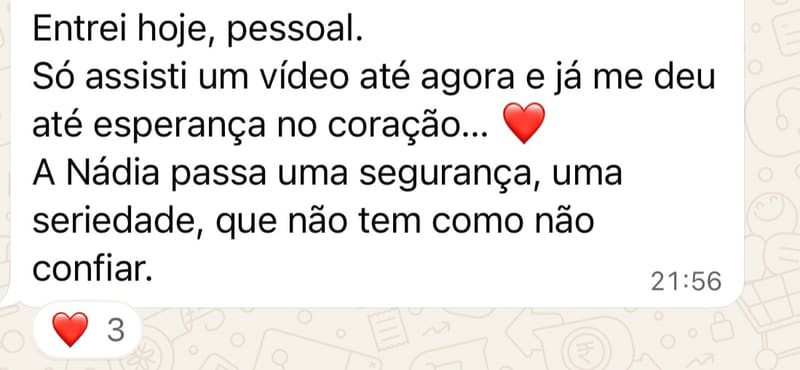 💚 ESPERANÇA NO 1º VÍDEO