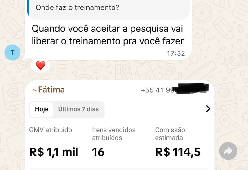 💼 R$ 1,1 MIL DE GMV, 16 ITENS, R$ 114,50 DE COMISSÃO