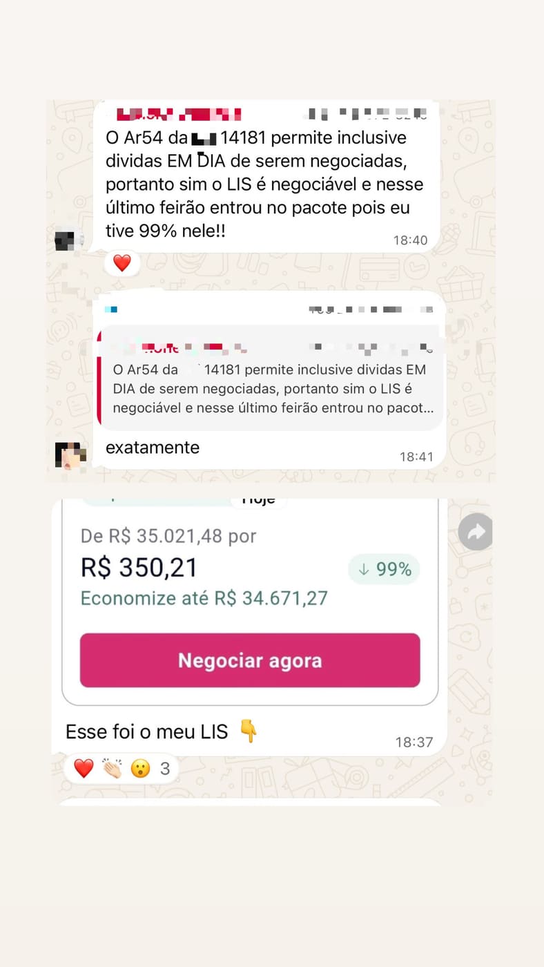 💳 O LIS TAMBÉM ENTROU: DE R$ 35.021,48 POR R$ 350,21