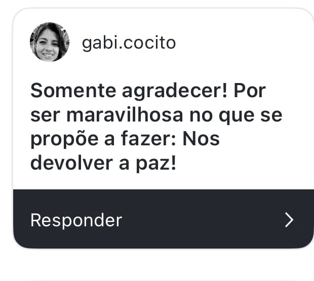 Depoimento Insta