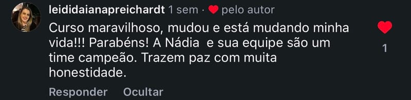 Depoimento Insta