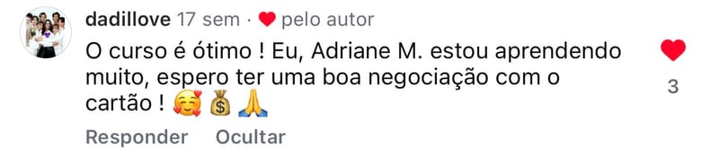 Depoimento Insta