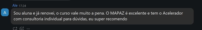 💬 RENOVOU O CURSO