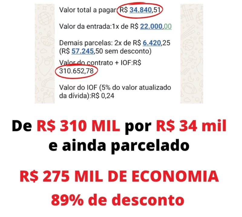 💰 R$ 275 MIL ECONOMIA