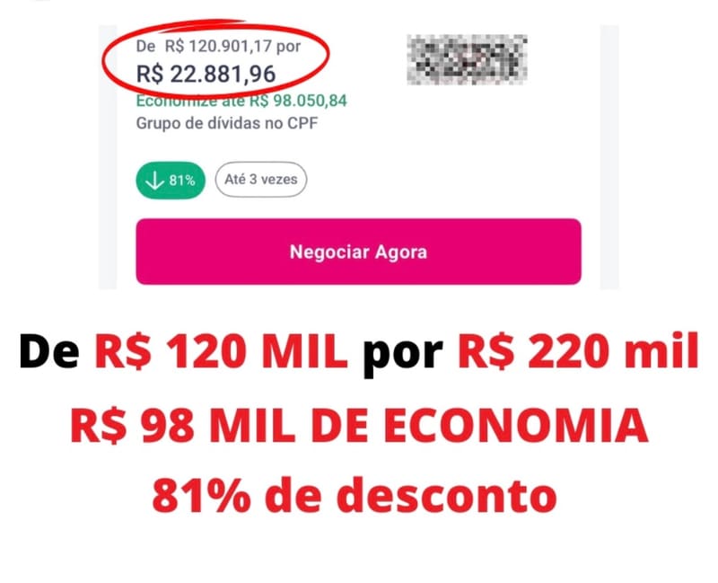 💰 R$ 98 MIL ECONOMIA