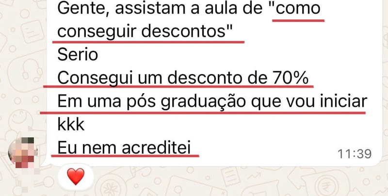Desconto 70% pós graduação