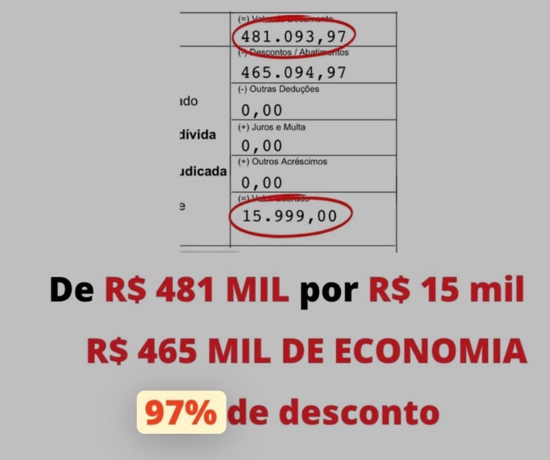 💎 DE R$ 481 MIL POR R$ 15.999,00