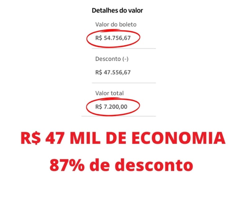 💰 DE R$ 54.756,67 POR R$ 7.200,00