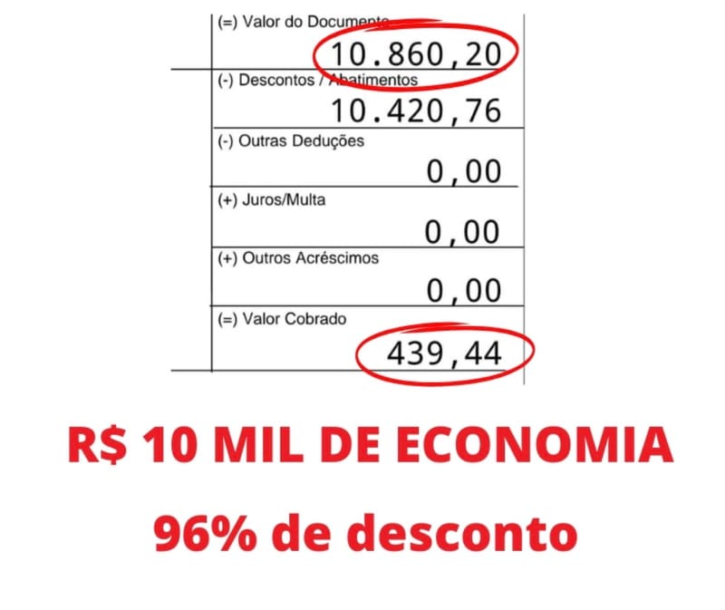💰 DE R$ 10.860,20 POR R$ 439,44