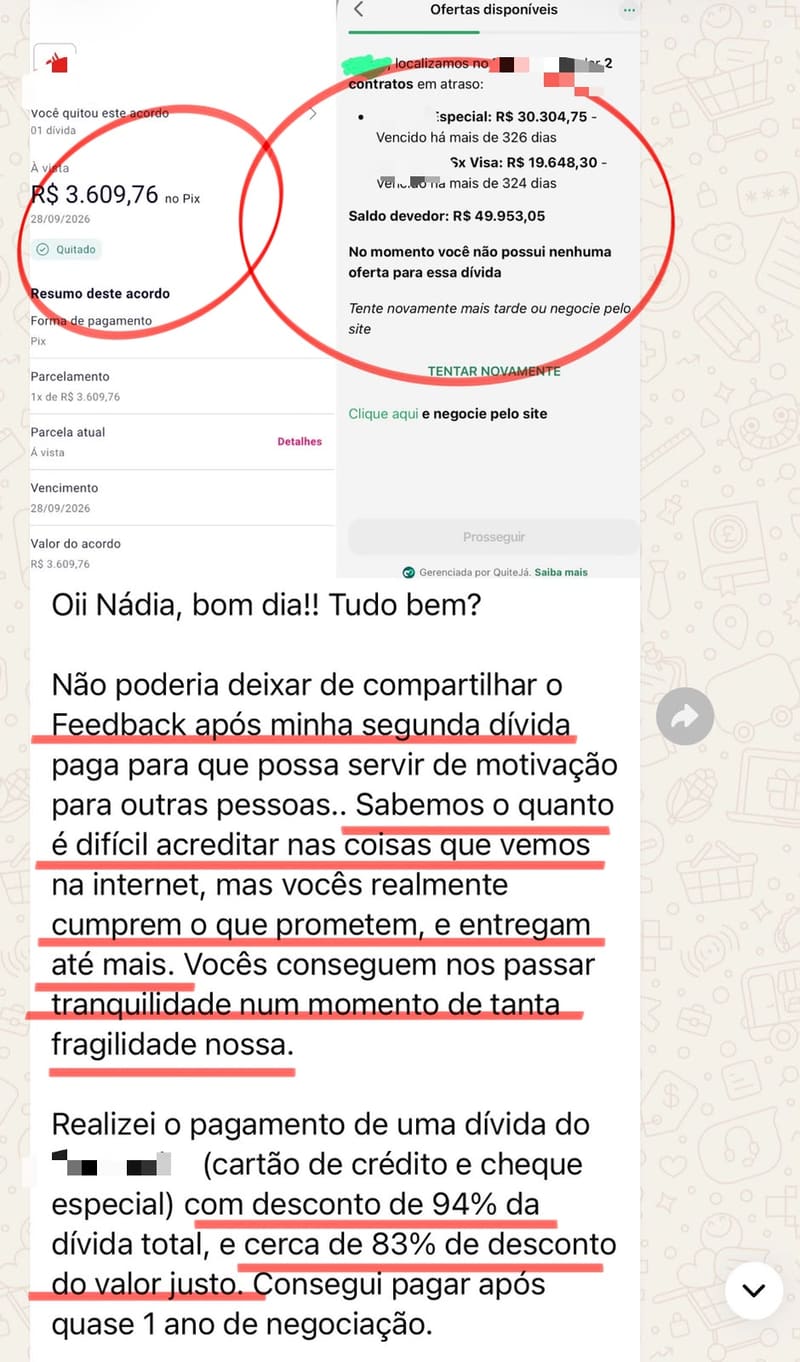 ✅ QUITADO: R$ 3.609,76 NO PIX