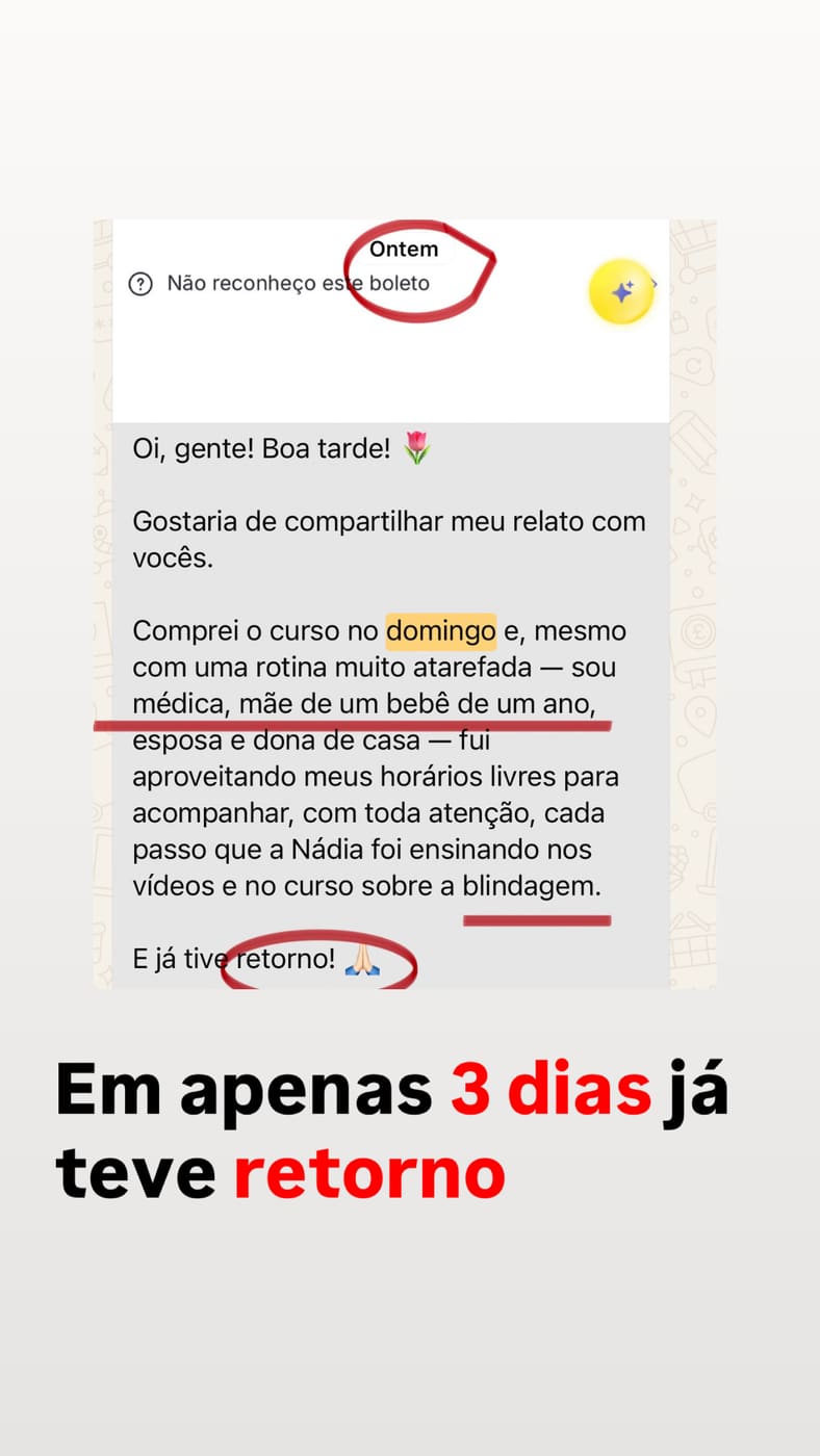 👩‍⚕️ MÉDICA: RETORNO EM 3 DIAS