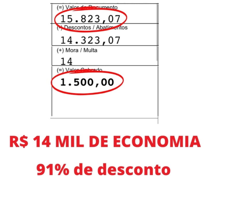 💰 DE R$ 15.823,07 POR R$ 1.500,00