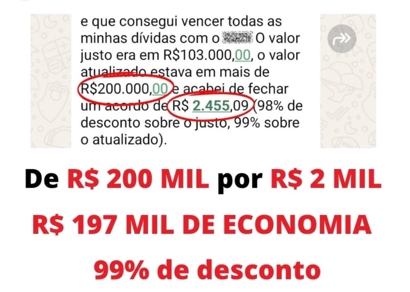 💎 DE R$ 200 MIL POR R$ 2.455,09