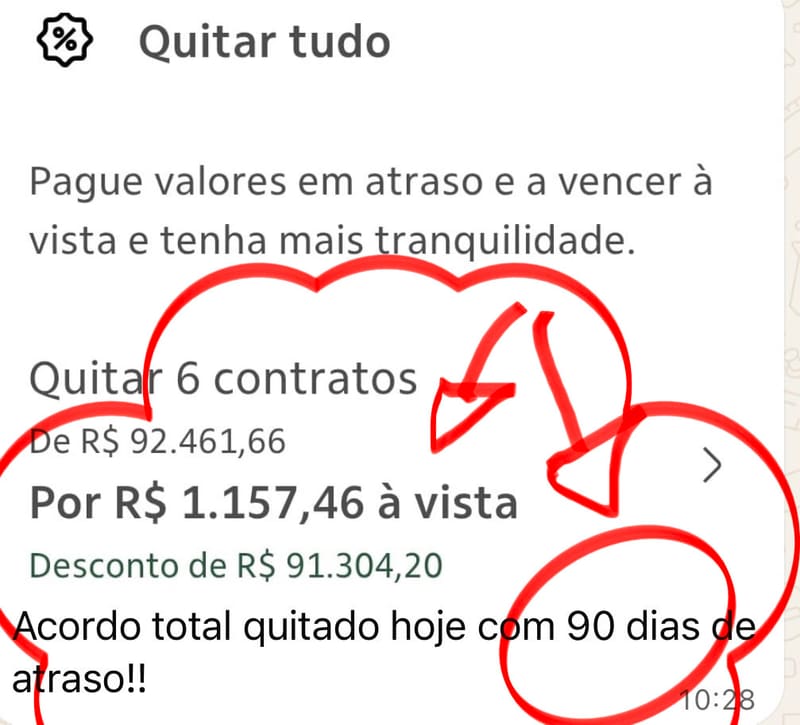 💰 6 CONTRATOS: DE R$ 92.461,66 POR R$ 1.157,46