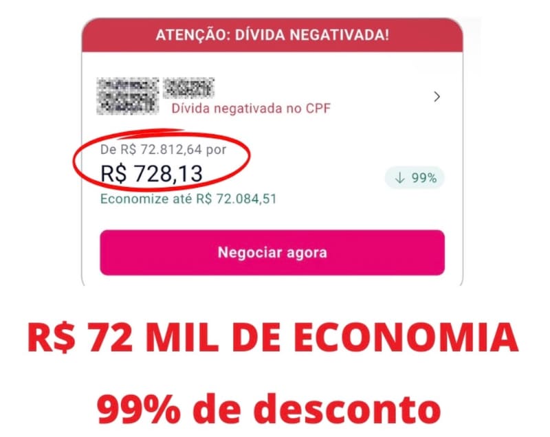 💰 DE R$ 72.812,64 POR R$ 728,13