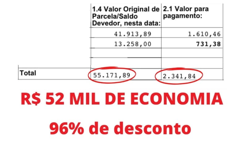 💰 DE R$ 55.171,89 POR R$ 2.341,84