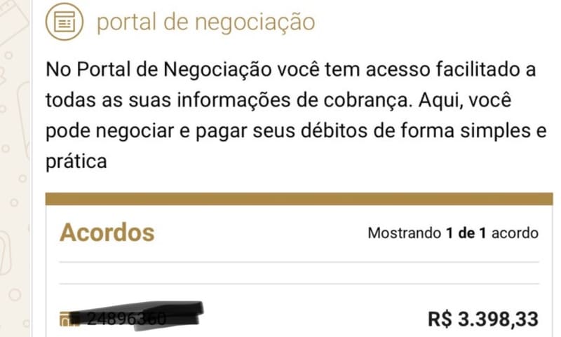 📄 ACORDO DE R$ 3.398,33 NO PORTAL