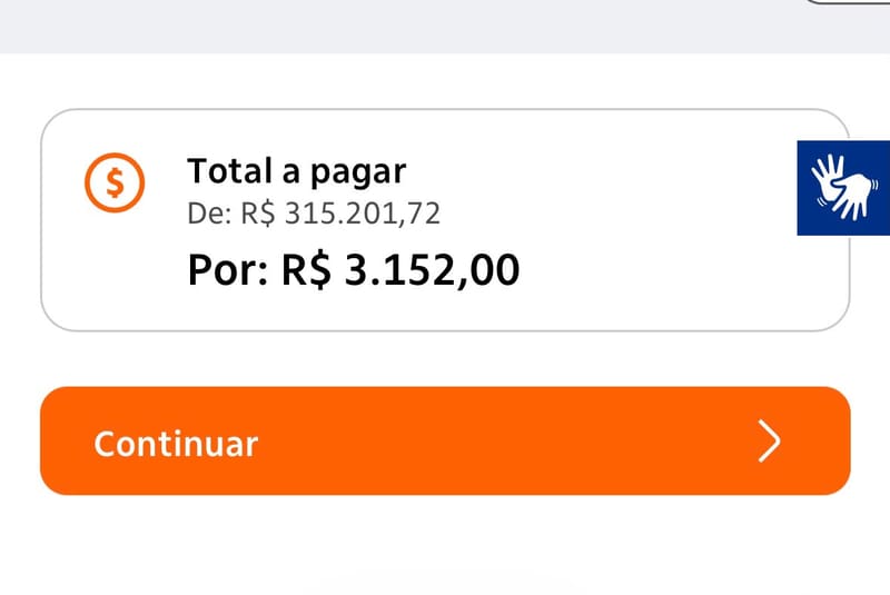 💎 A TELA DO BANCO: DE R$ 315.201,72 POR R$ 3.152,00