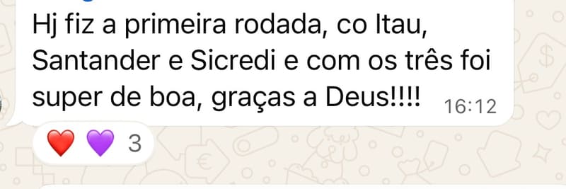 ✅ 3 BANCOS NA PRIMEIRA RODADA
