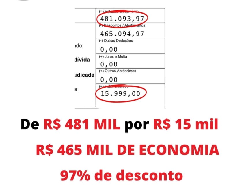 💎 R$ 465 MIL DE ECONOMIA