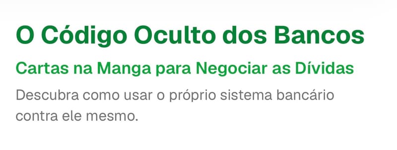 🔑 O CÓDIGO OCULTO DOS BANCOS