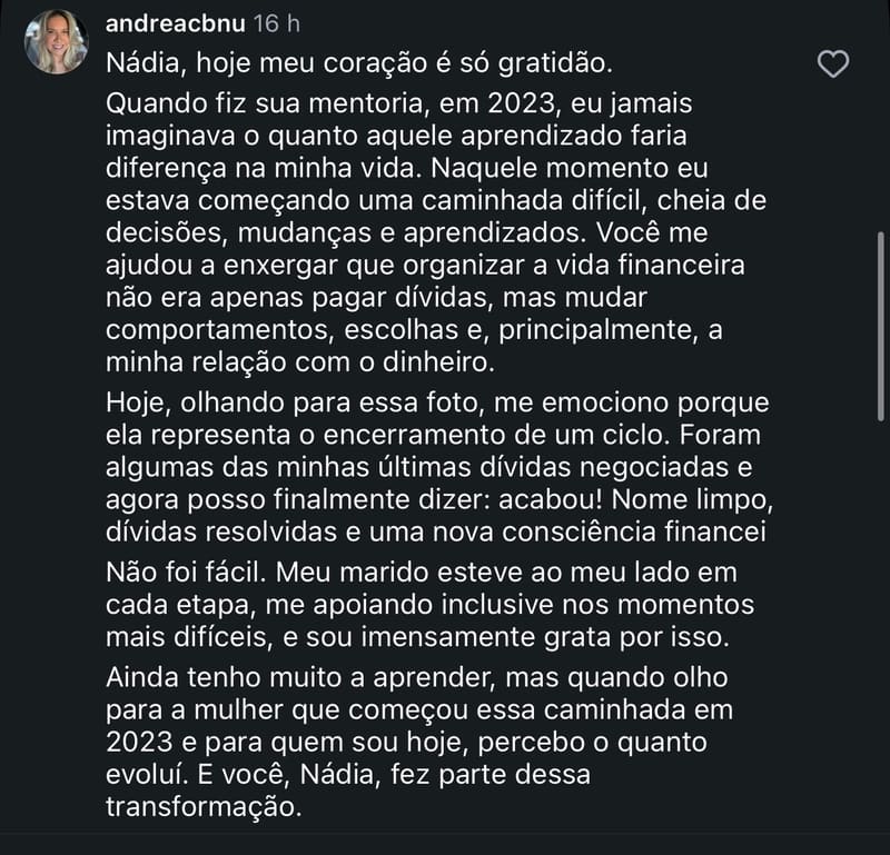 💌 O TEXTÃO DA GRATIDÃO